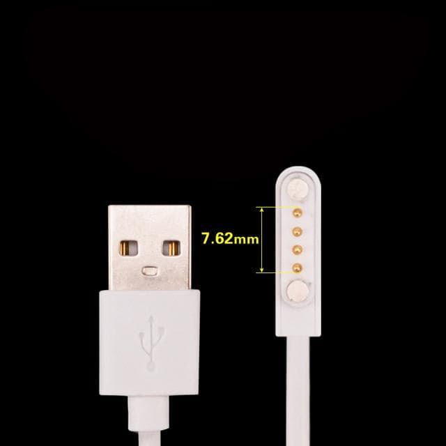 1PC Universal Smart Watch Charger Cord,Magnetic Charging Cable 2 Pin 4 Pins USB Charger for Smart Watch 7.62mm 2.84mm 4mm 7.62mm size 4pin
