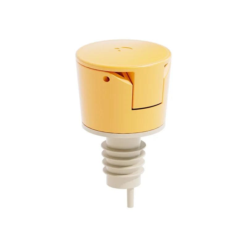 Oil Bottle Stopper Cap Food Grade Plastic Seasoning Pour Oil Nozzle Leak-Proof Plug Liquid Dispenser Kitchen Tool yellow