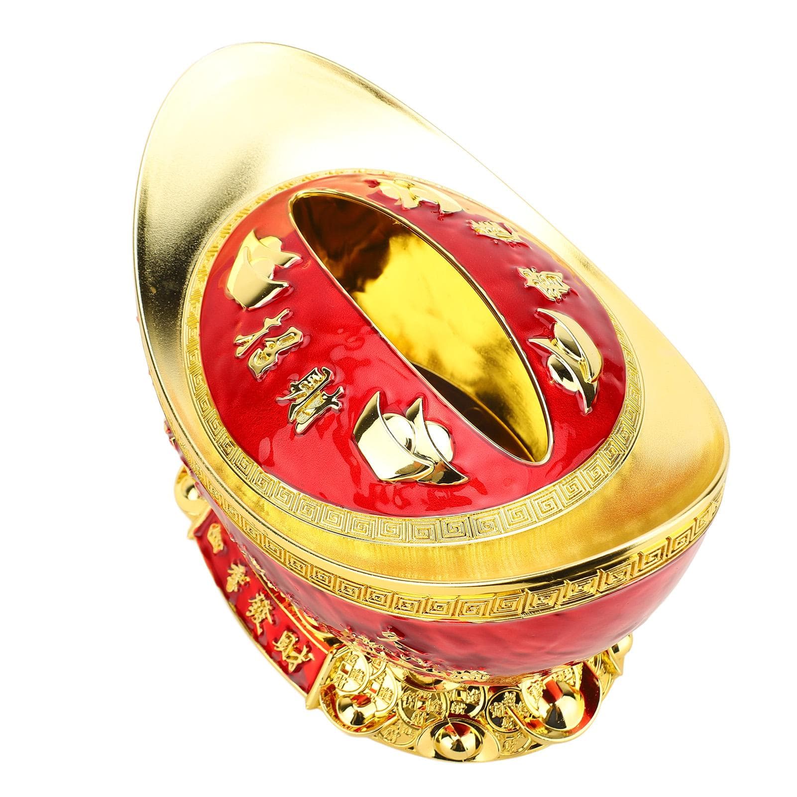 Tissue Box Plastic Chinese Ingot Yuanbao Ornament Wealth Decoration Home Decor Gift Gold Blue red