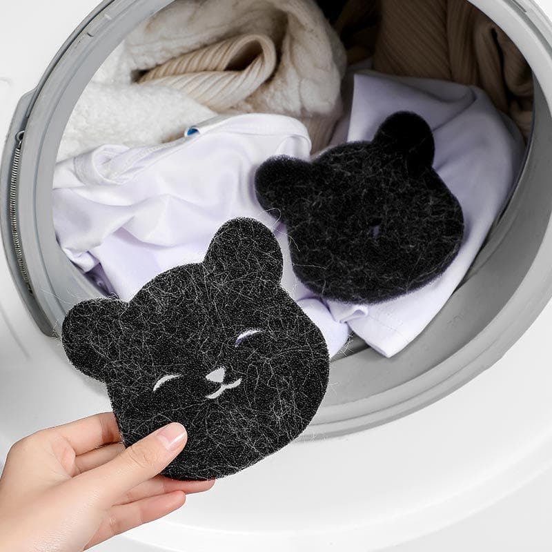 1/5pcs Magic Bear Hair Remover Sponge for Bed, Sofa, Pet Clothing & More 1pc black