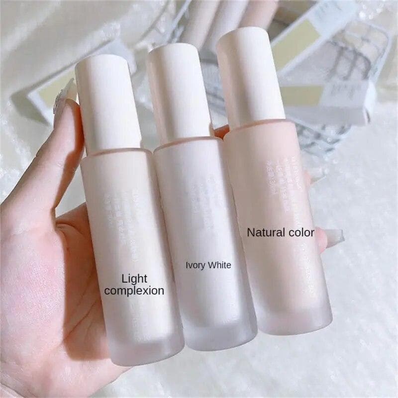 Watery Moisturizing Liquid Foundation Light Concealer Matte Oil Control Long Wear Natural Durable Facial Makeup Foundation Natural color