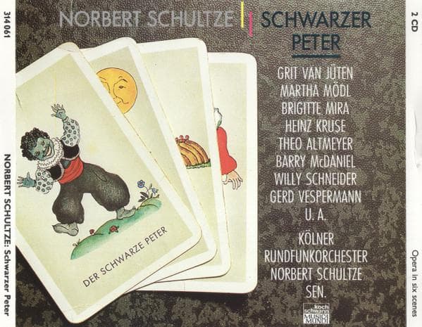 CD SCHULTZE, KOLNER RO; CHILDREN'S CHO - Schultze: Schwarzer Peter 314061 Koch Schwann Mu 1991 Germany Classical Used