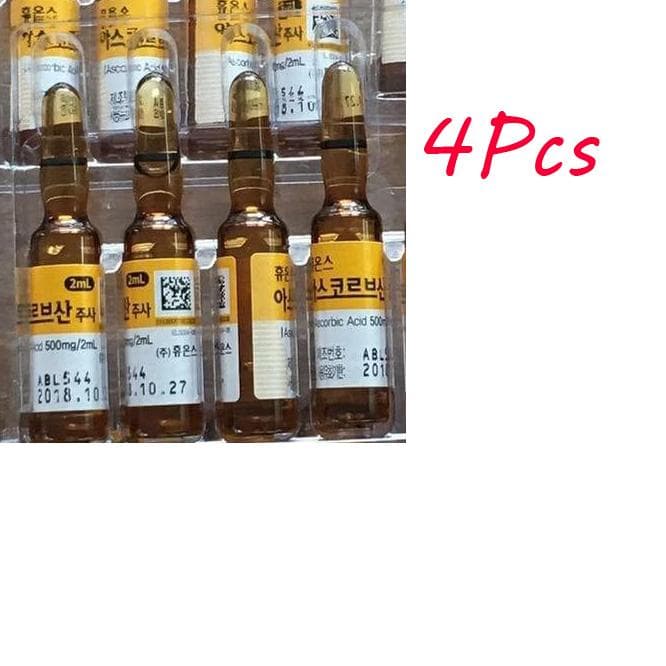 2Pcs/4Pcs/8Pcs Vitamin C Anti-Aging Ampoules Anti-Aging Ascorbic Acid For Beauty Skin Care Powerful Anti-wrinkle With box 2mlX4PCS no box
