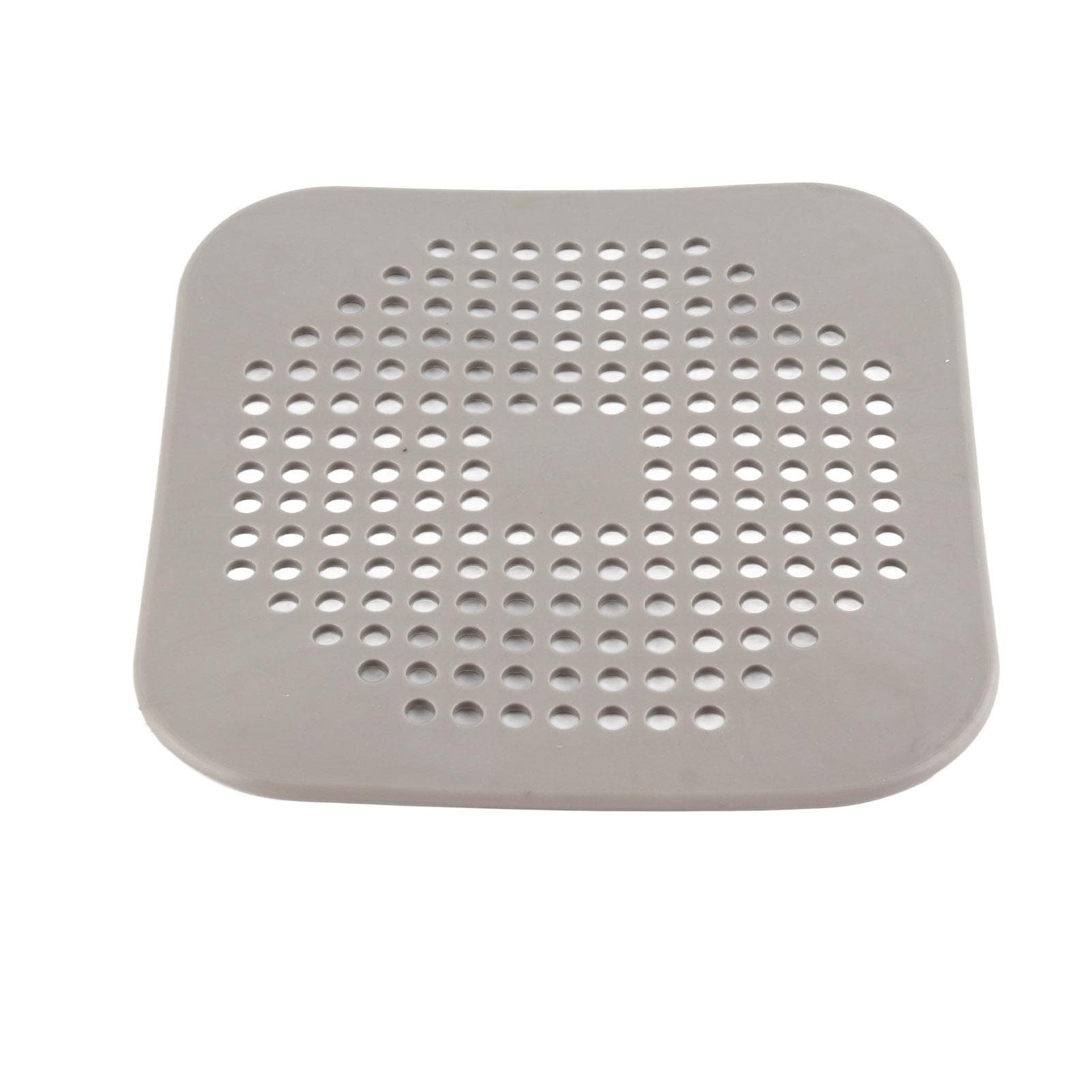 Drain Hair Catcher TPR Hair Stopper Easy Maintenance Mesh Filter Anti Clog Shower Drain Strainer grey