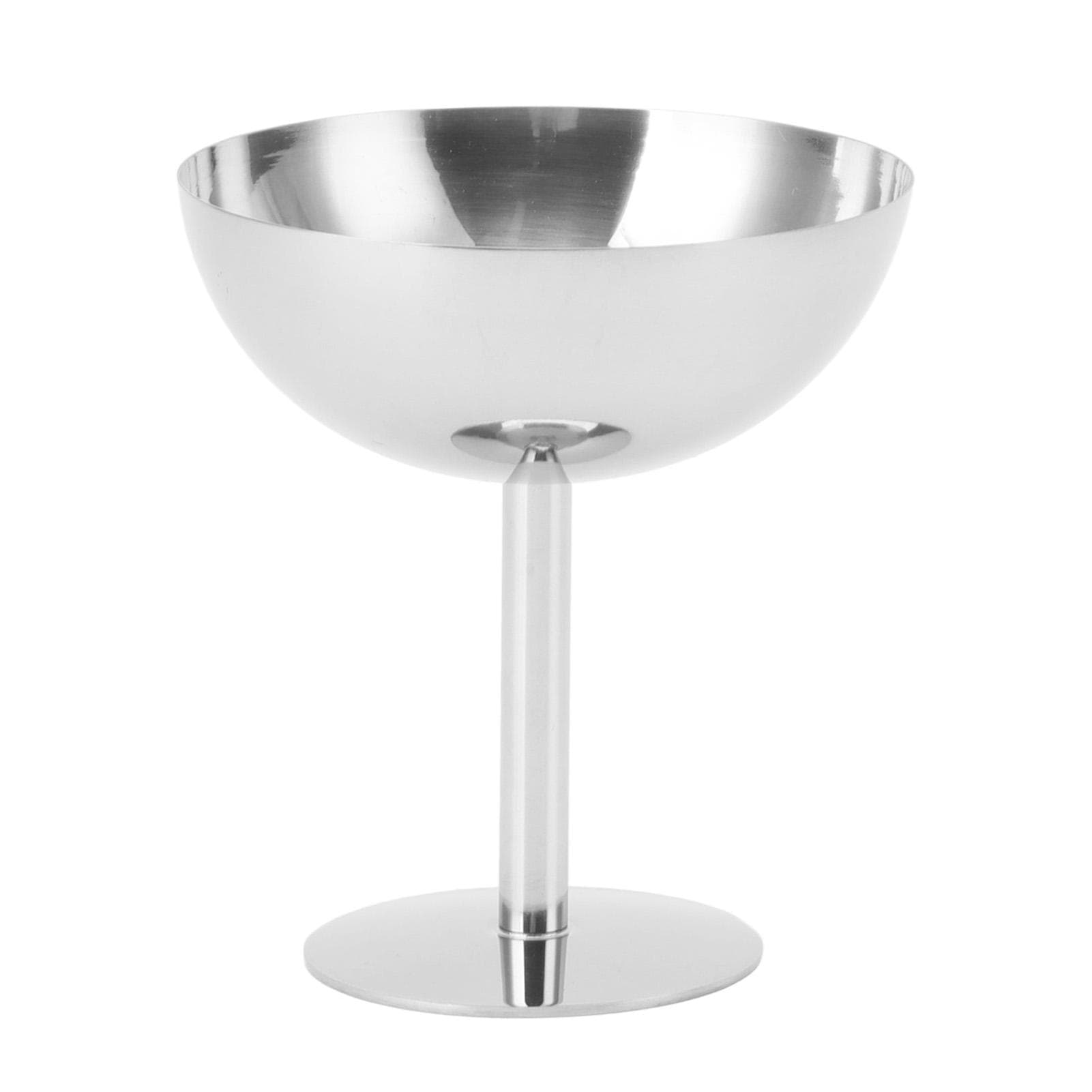 Ice Cream Goblet Stainless Steel Food Grade Dishwasher Safe Stable Champagne Goblet for Party L