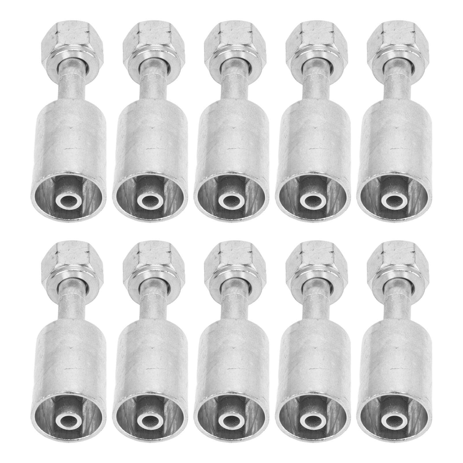 10pcs Air Conditioning Hose Fitting R134 with 38in Sleeve 180 Degree for Automobiles Trucks