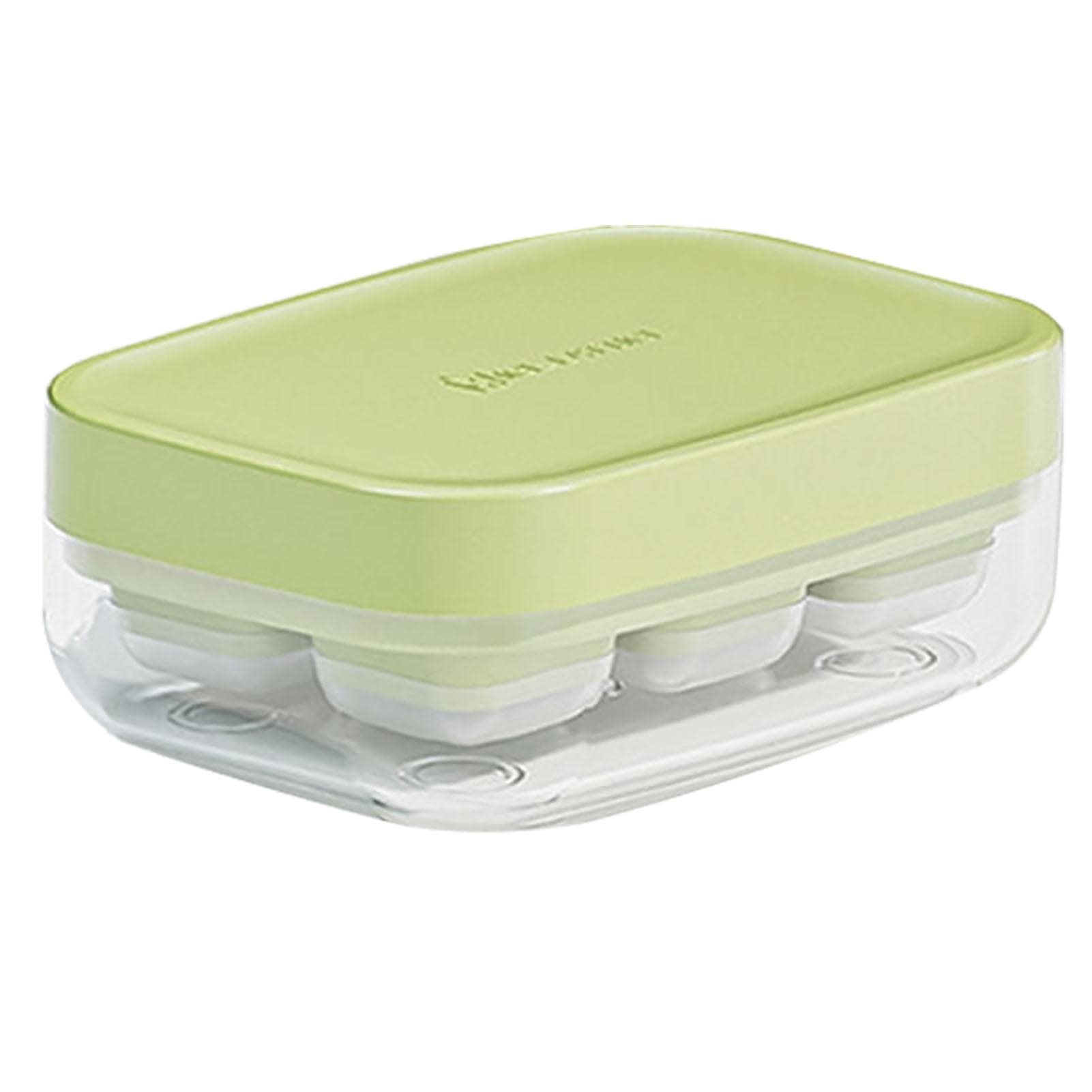 6 Compartment Mini Ice Cube Mold Ice Making Summer Ice Storage Box Mini Ice Tray for Home Green green