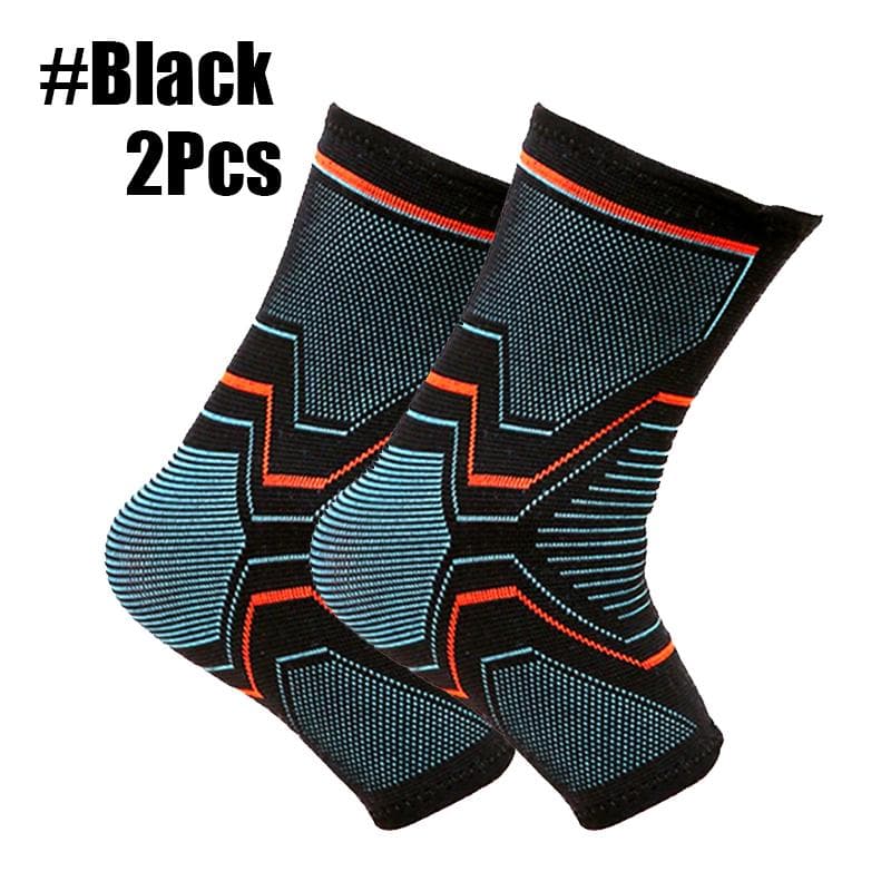 2Pcs Ankle Brace Compression Sleeve Injury Recovery Joint Pain Tendon Support, Plantar Fasciitis Foot Socks with Arch Support S