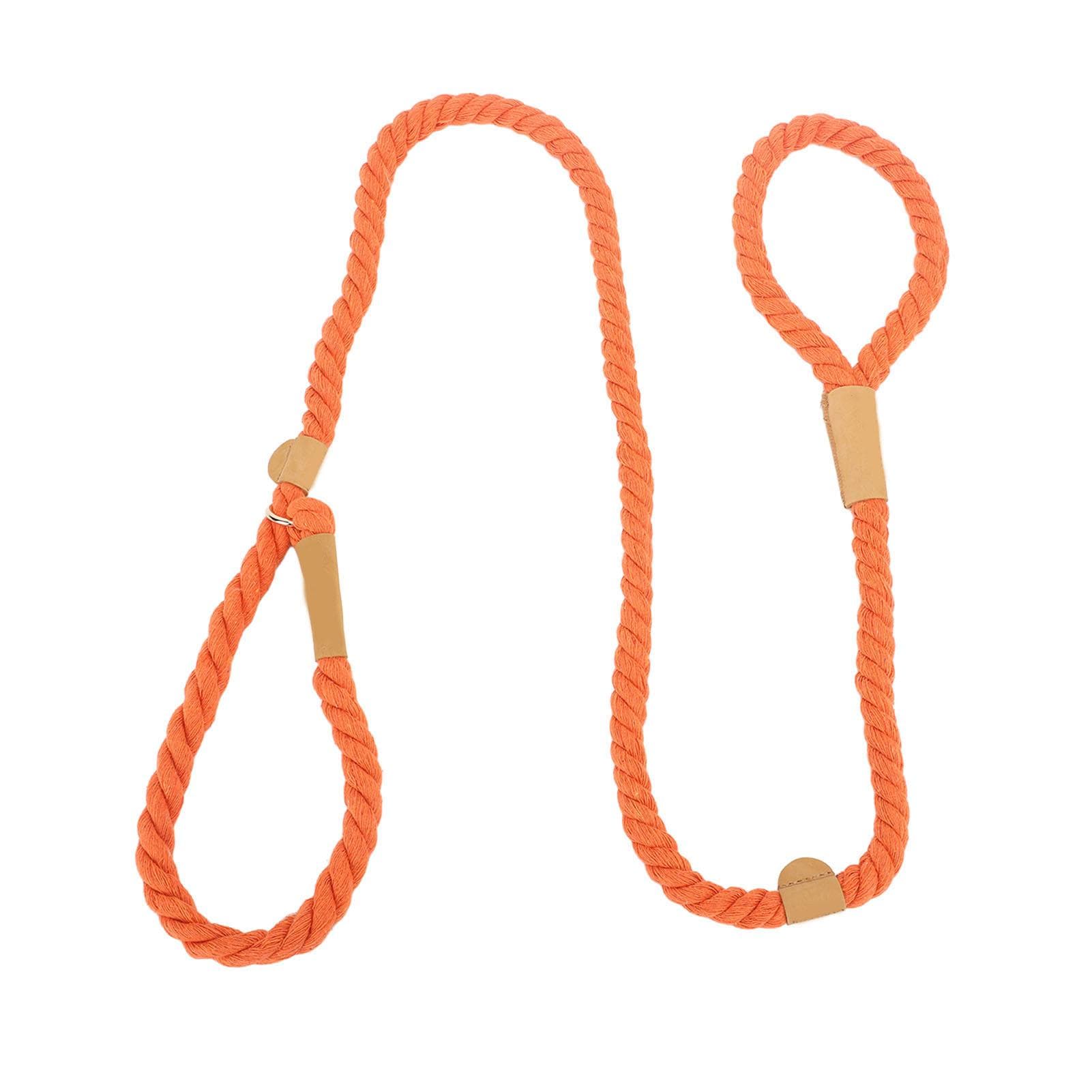 Dog Training Leash Tear Resistant Elastic Adjustable Cotton Rope Dog Leash for Large Dogs Walking orange
