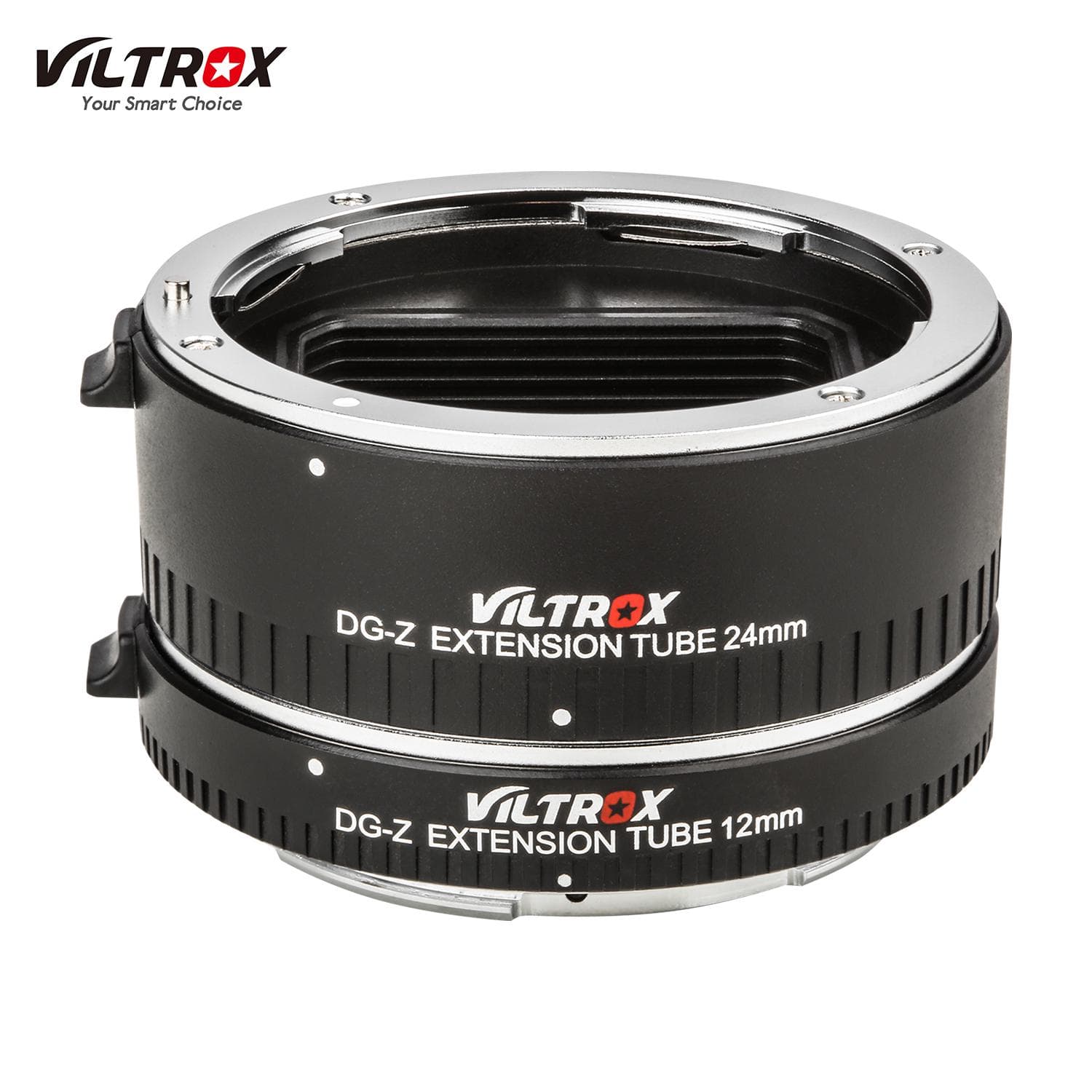 Viltrox DG-Z Automatic Macro Extension Tubes 12mm 24mm Full Frame Metal Adapter Ring Auto Focus black