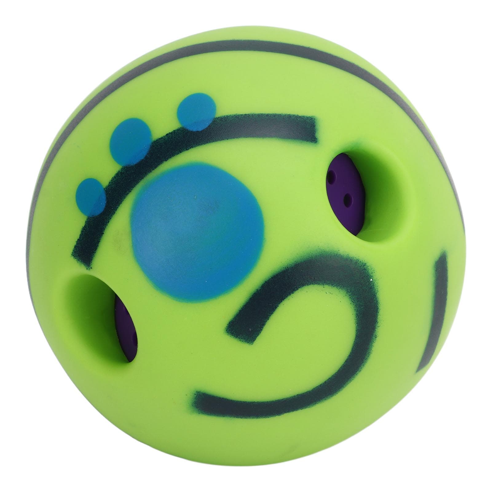 Wobble Giggle Dog Ball Toy Outdoor Funny Interactive Waggle Dog Chewing Ball Toy for Training Teeth Small