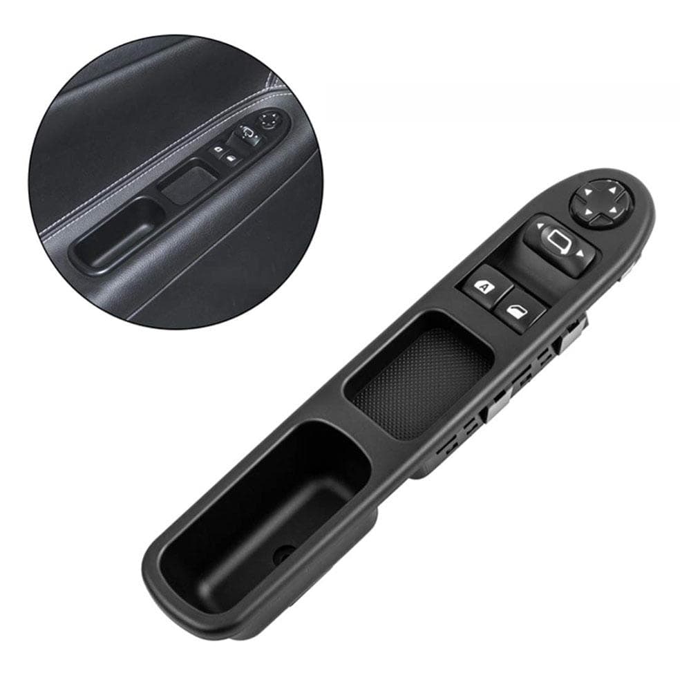 13pins Black Left Front Window Control Switch 6554QC For Peugeot 207 Citroen C3