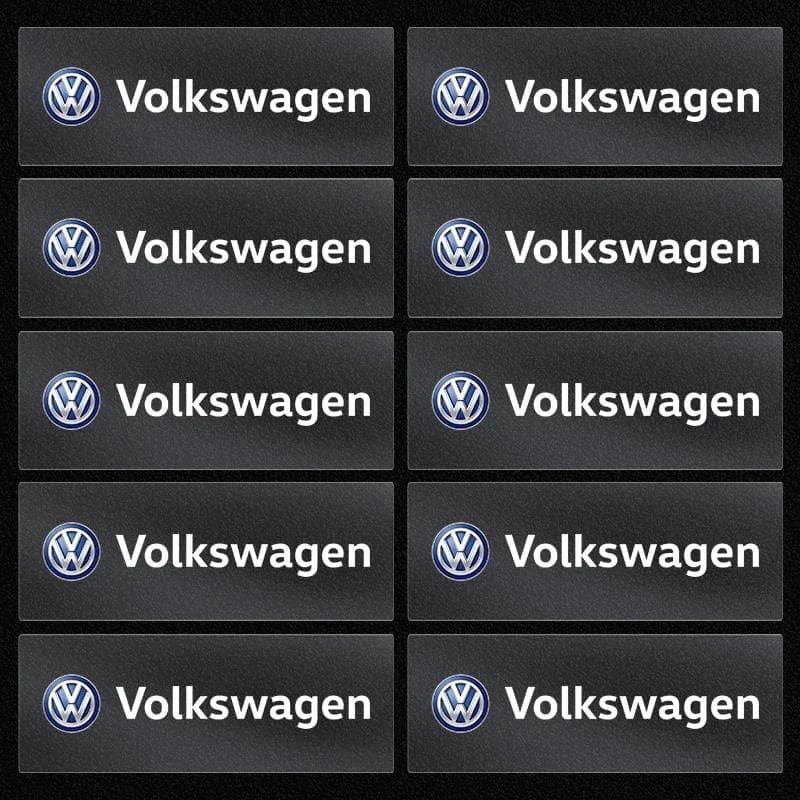 For Volkswagen 3D Metal Car Emblem Letter Decorative Stickers Badge Decal For Volkswagen VW Tiguan CC Jetta Polo Golf Passat Sci