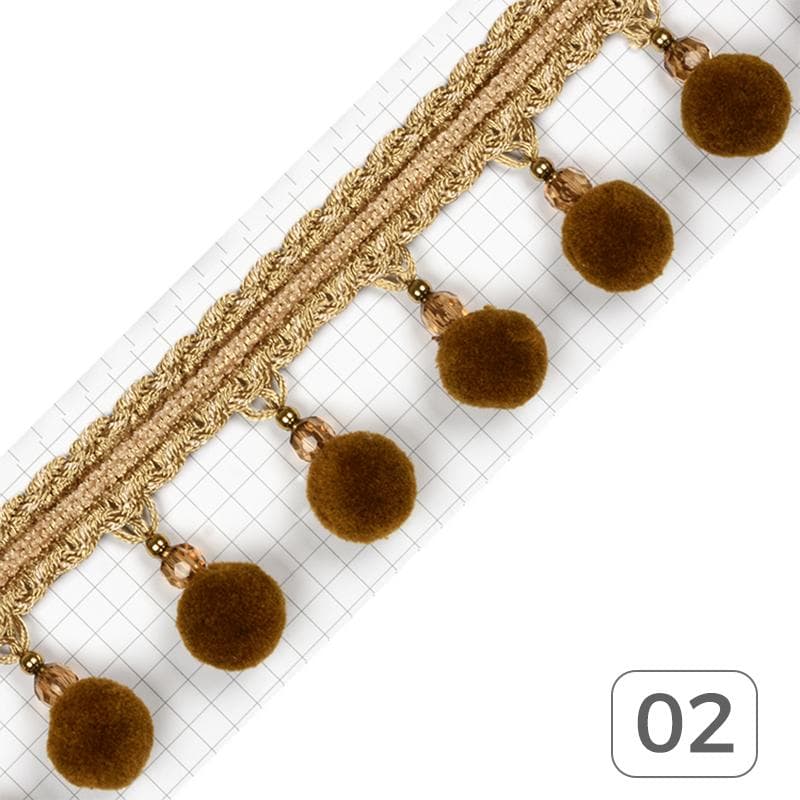 1 Meter Pompom Ball Fringe Embroidery Ribbon Tassel Edge Trim Curtains Cushion Upholstery Fringe Sewing Diy Decor Supplies 1M