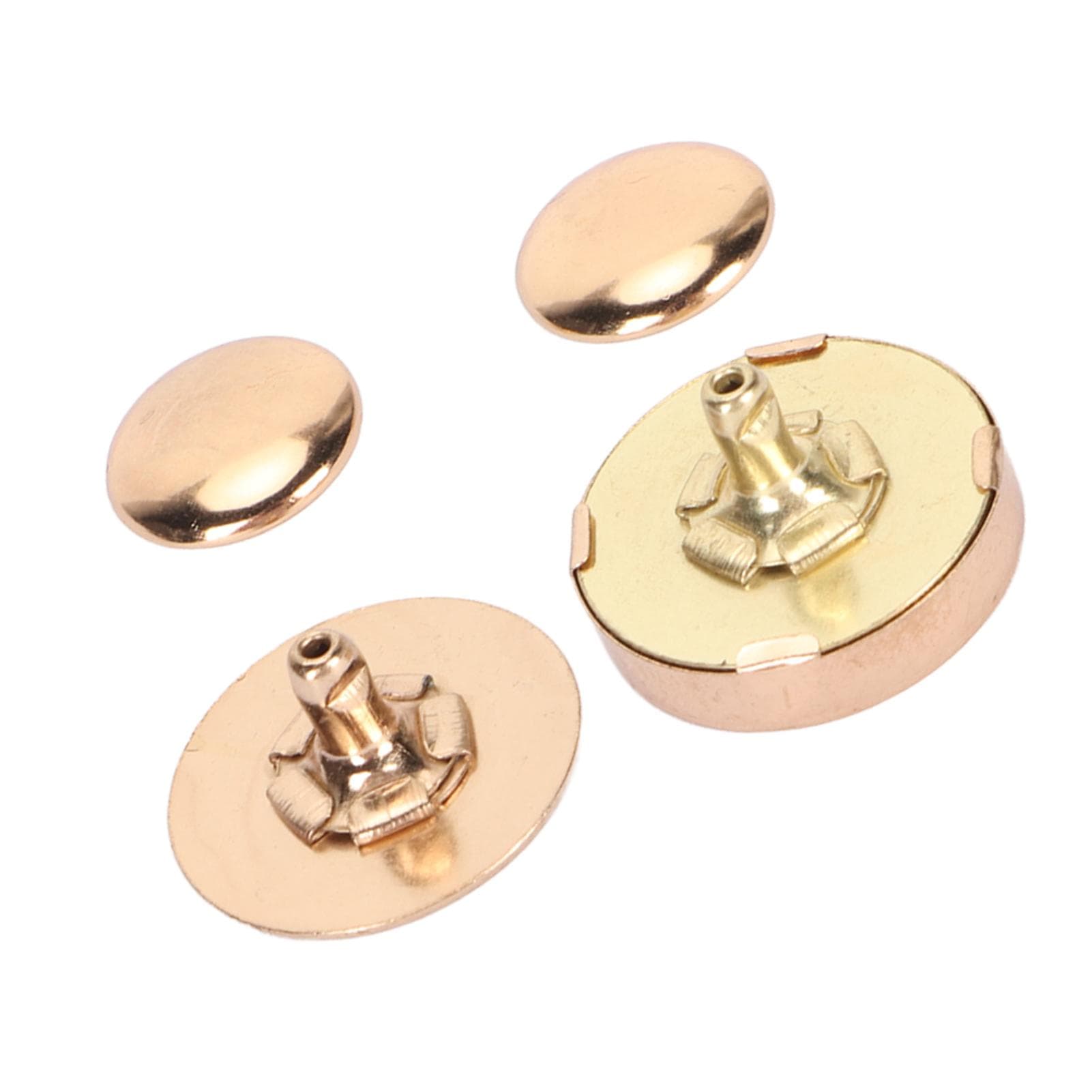 50 Sets Magnetic Button Clasp Snaps 18x5mm Thick High Hardness Alloy Magnetic Purse Closure for DIY gold