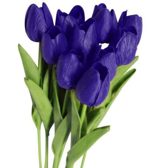 Blooming Bouquet 10Pcs/Set Faux Tulip Flowers Gift Photograph Prop Homen Decor champagne