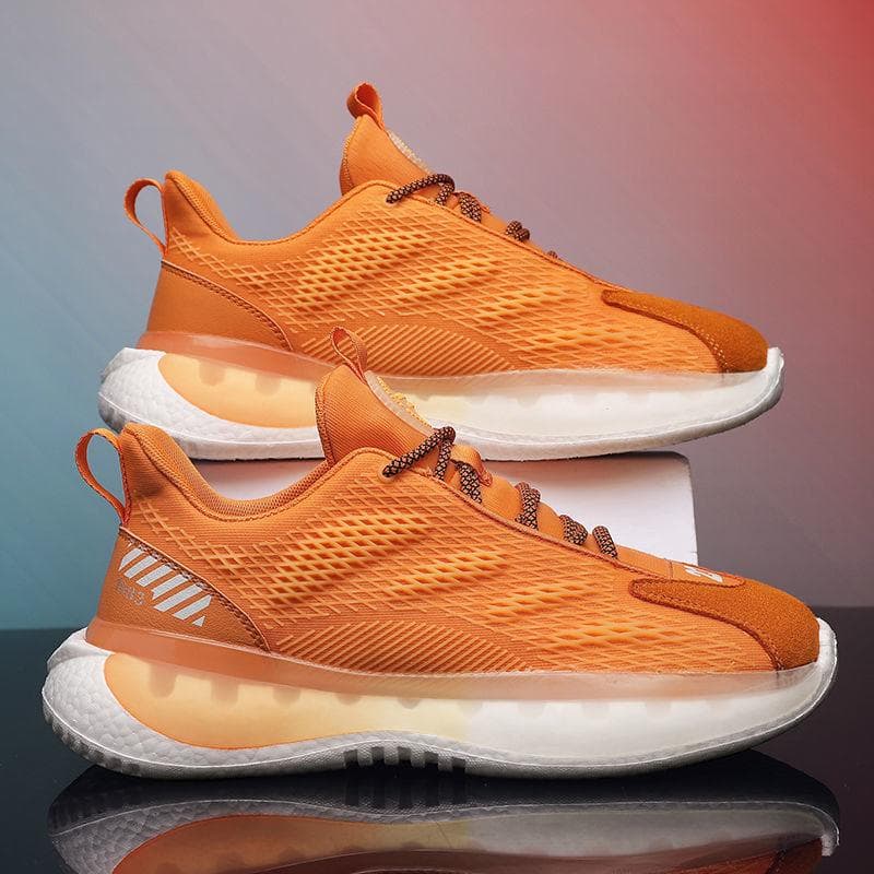Men's Shoes New Lightweight Sports Running Shoes Daddy Shoes Men's Mesh Breathable Casual Flying Woven Shoes 44