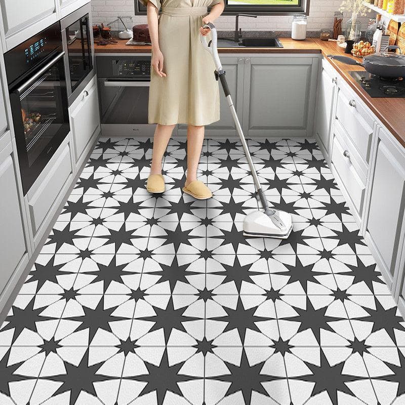 Special floor mat for kitchen Oil proof carpet Waterproof carpet Skid resistant carpet Wipe and wash free Simple carpet door mat 60x120cm