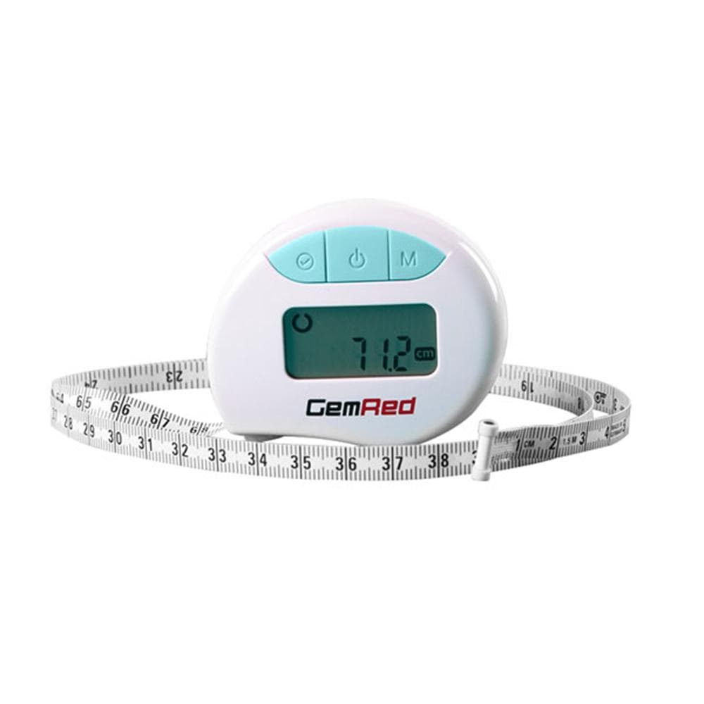 GemRed Digital Measuring Tape Accurately Measures Body Part Circumferences light blue