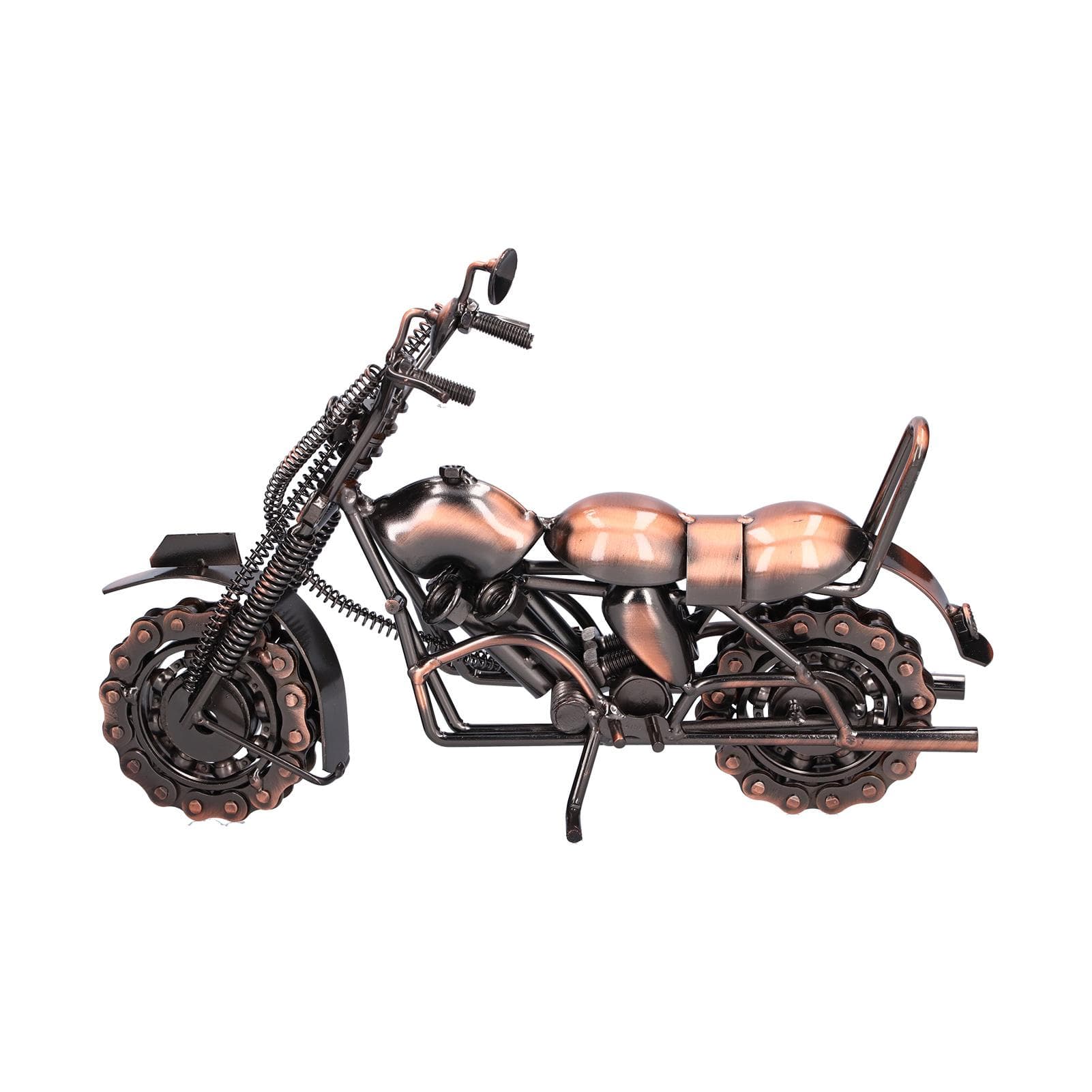 Motorcycle Model Large Retro Bronze Classic Exquisite Home Decorative Handicraft Ornament