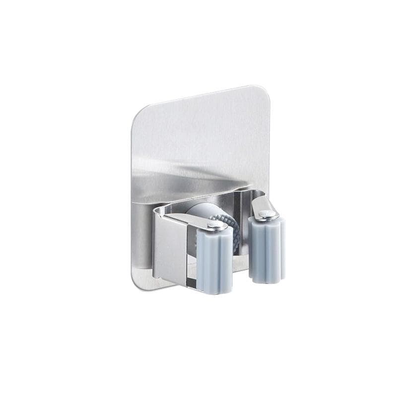 1-5pcs Adhesive Hooks Wall Mounted Mop Broom Holder Mop Holder Self-adhesive Broom Home Organizer Accessories Broom Hanger Hook