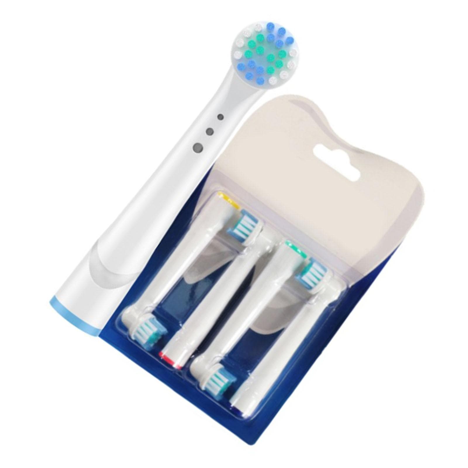 8pcs Electric Toothbrush Heads Soft Round Gum Care Rotary Deep Cleaning Toothbrush Replacement