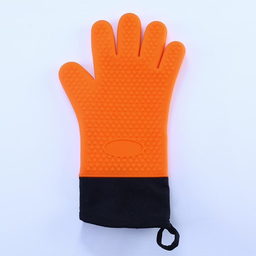 Double Layer Oven Gloves Heat Resistant Baking Gloves with Silicone and Cotton Kitchen Gloves Flexible Oven Mitts for Microwave