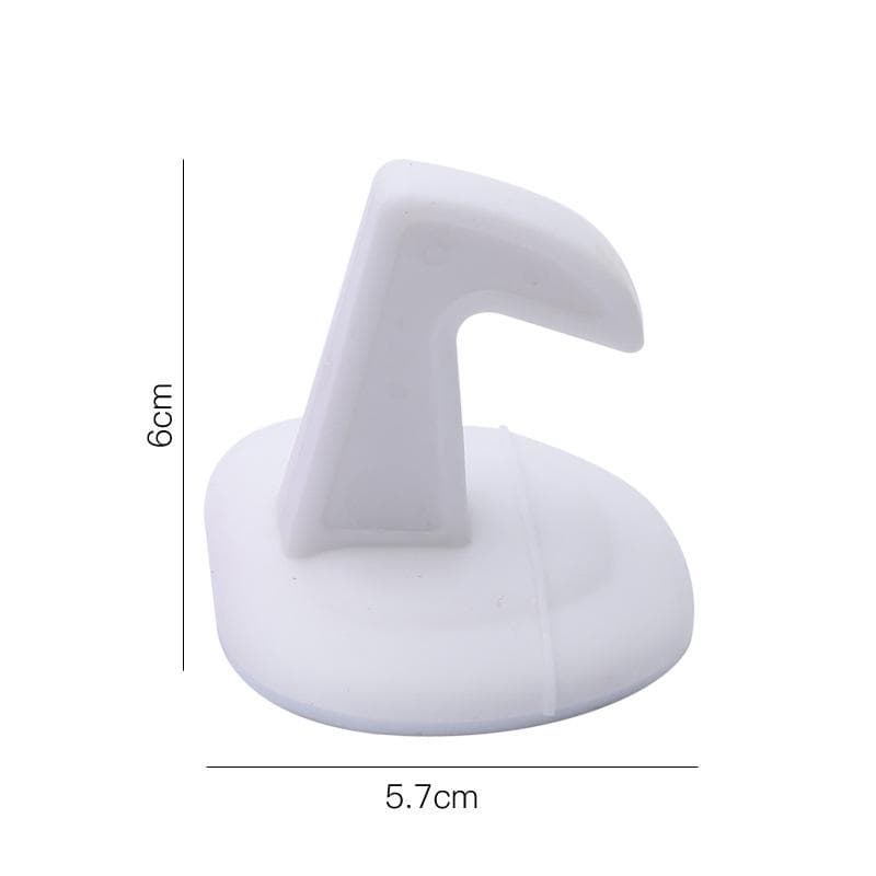 Self-adhesive Silicone Anti-Collision Crash Doorknob House Door Stopper Wall Protectors Pad Door Handle Lock Silencer Protective white