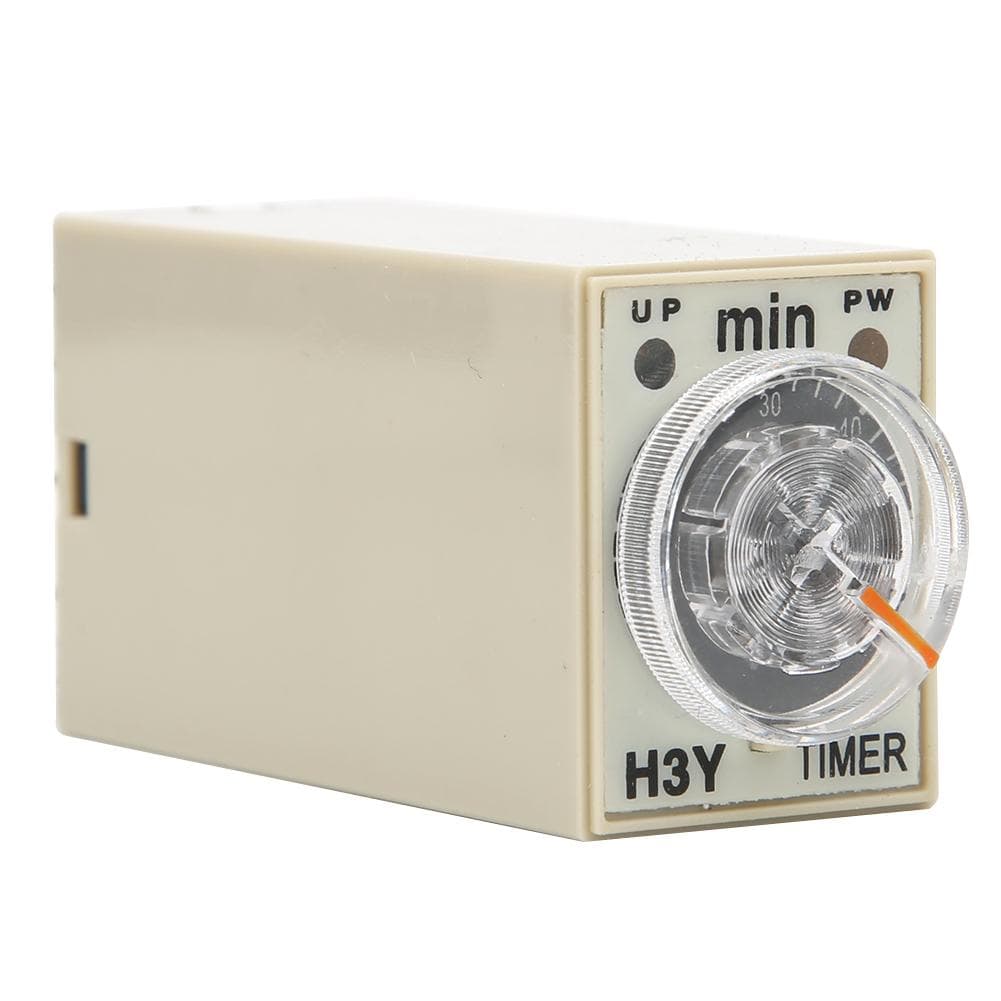 H3Y2 Delay Timer 8 Pin Timer Relay 0~60 Minutes Dial Type 5A for Multiple Purpose less than br more than (220VAC )