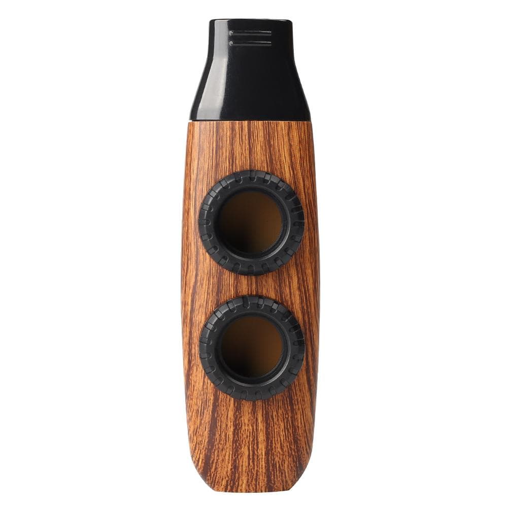 Double Hole Design Kazoo Double Film Kazoos Accompaniment With Ukulele Guitar Violin Portable Musical Instrument Christmas Gifts brown