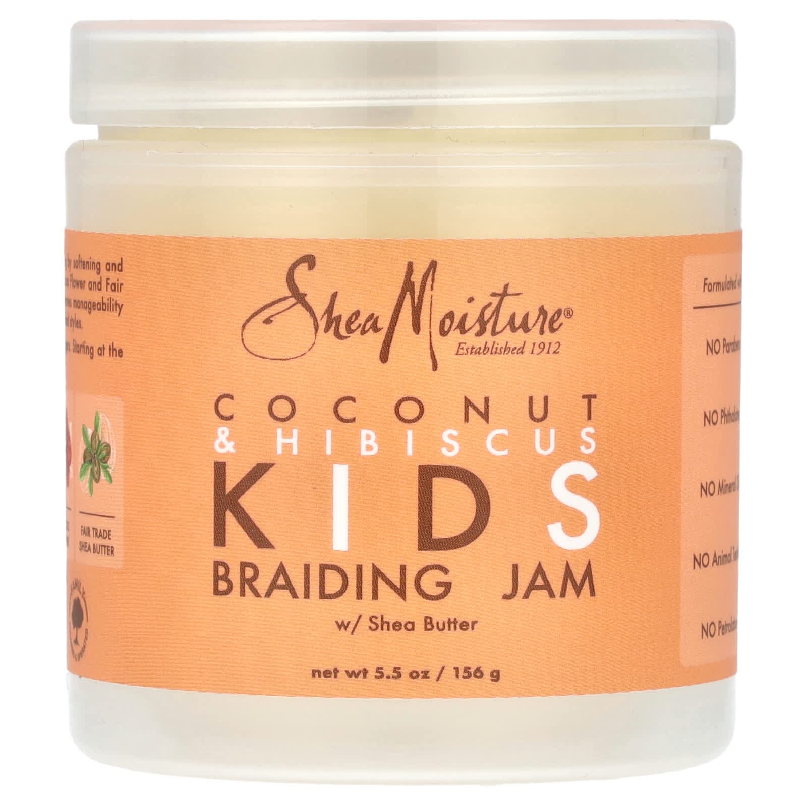 SheaMoisture, Children's Jam, Coconut & Hibiscus, with Shea Butter, 5.5 oz (156 g)