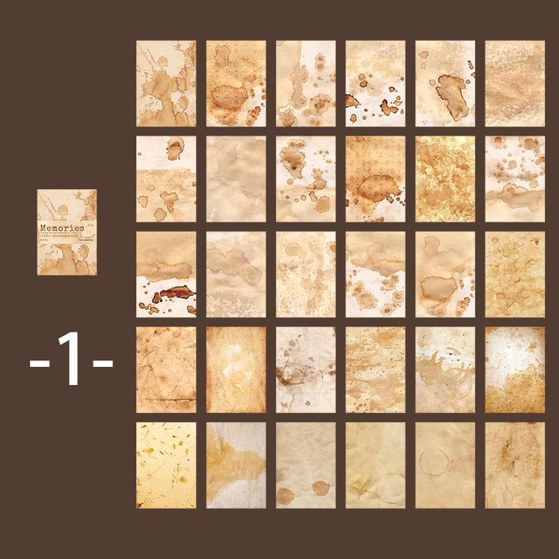 Mr. Paper 6 Style 60pcs/book Vintage Texture Message Beautiful Flowers Hand Account Material Decoration Card Stock MYY bisque