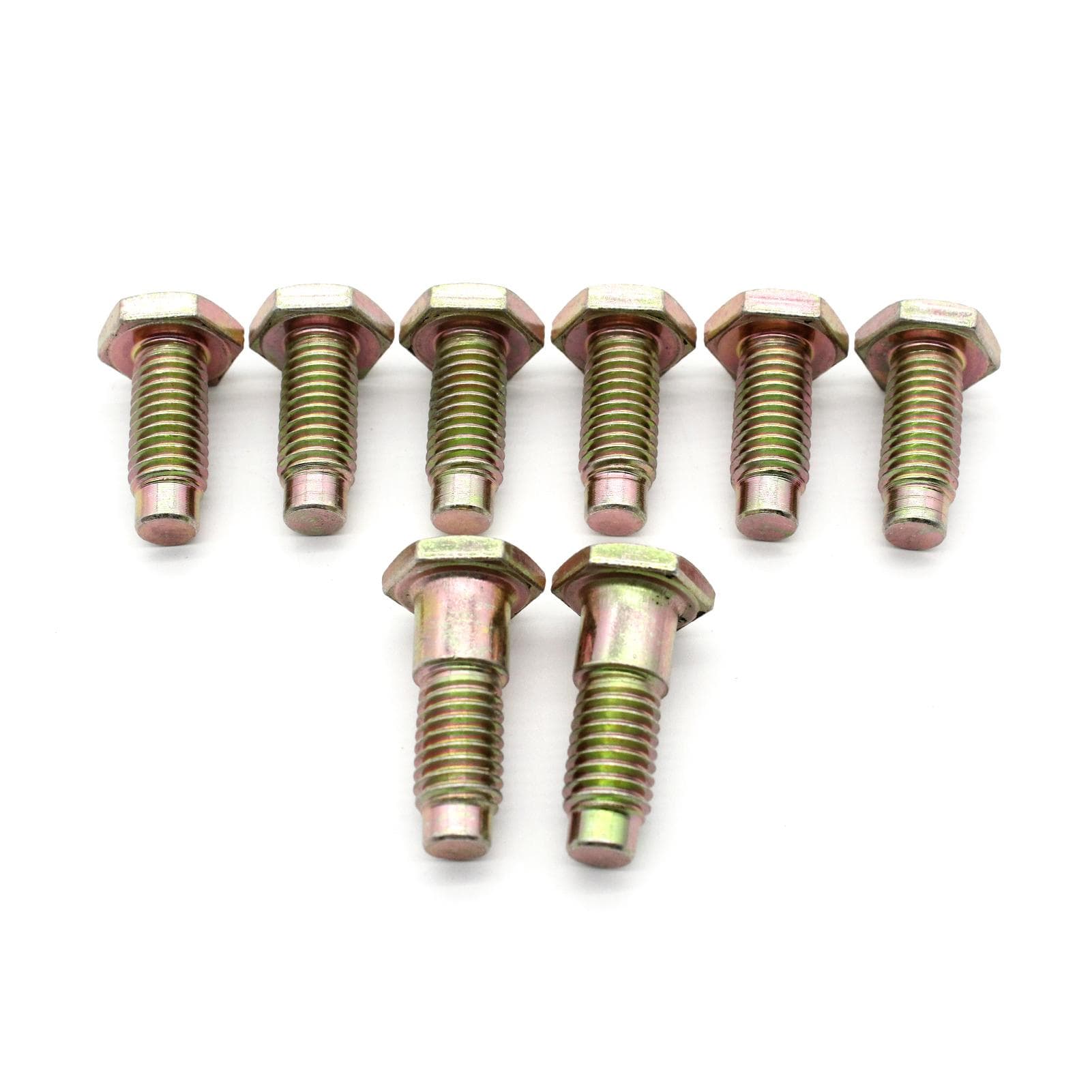 Seat Belt Floor Pan Mounting Attachment Bolts Bow Tie Head Marking Hardtop Replacement for Chevy gold