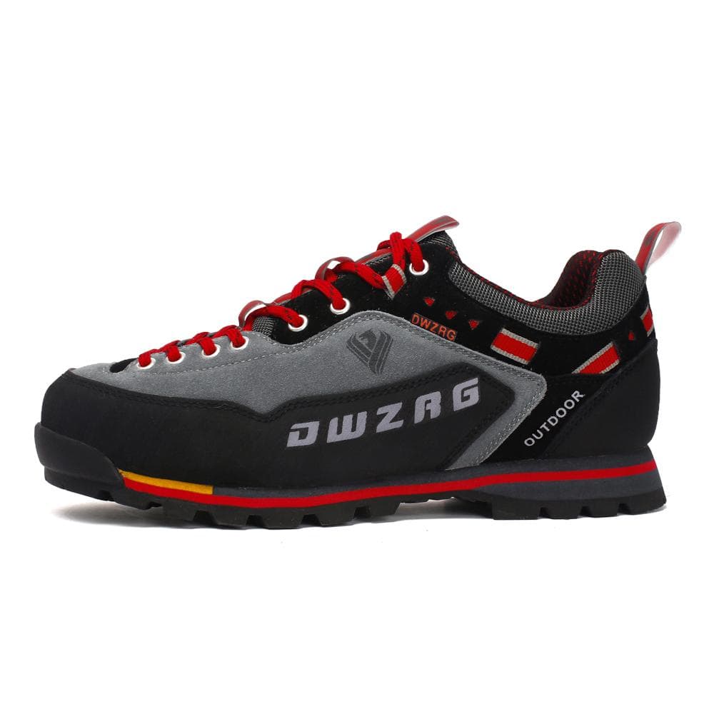 Waterproof Outdoor Shoes Men Hiking Shoes Comfortable Trekking Shoes Sneakers 43 red/black