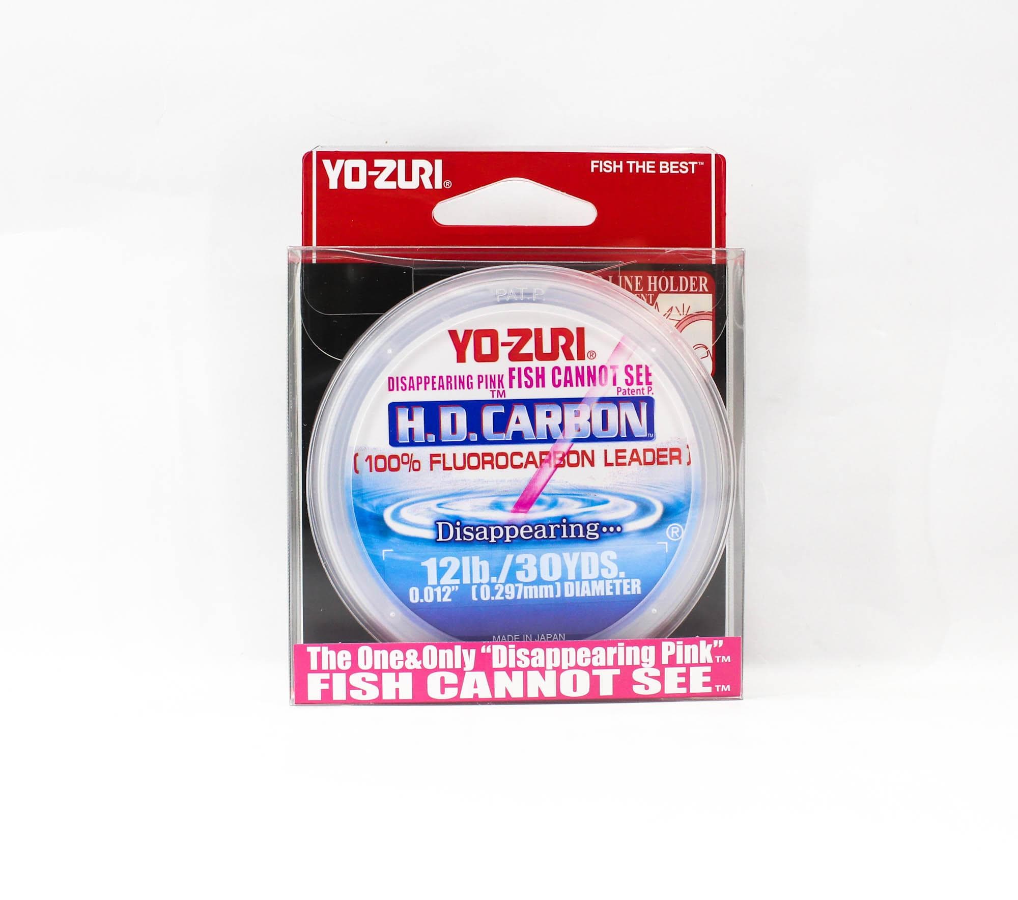 Yo Zuri H.D Carbon Fluorocarbon Pink 100% 30 yds 12 lb R887-DP (1358) pink