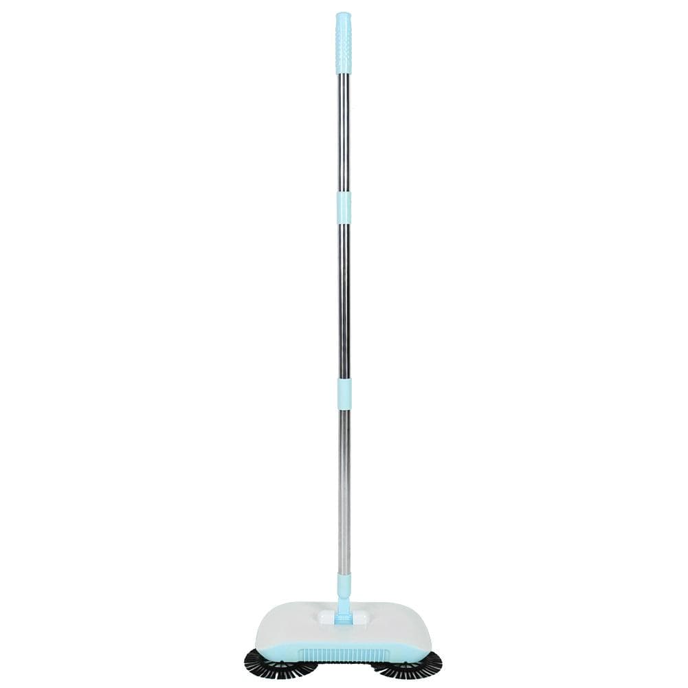 Household Hand Push Sweeper Sweeping Machine Mop Broom Dustpan Floor Cleaning ToolsPink blue
