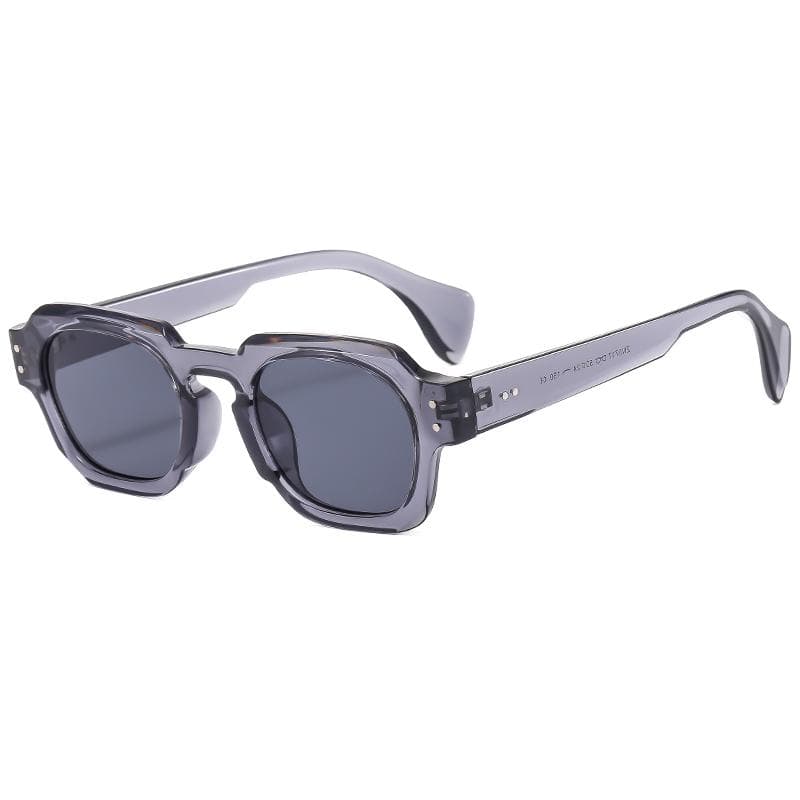 Fashion Square Luxury Brand Sunglasses Retro Designer Women Men Black Grey UV400 Shades Trending Sun Glasses show as picture