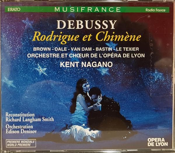 CD CLAUDE DEBUSSY, KENT NAGANO, LYON O - Debussy: Rodrigue et Chimene 4509985082 Erato 1995 France Classical Used