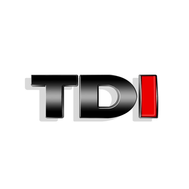 3d ABS Black Logo TDI Emblem Car Trunk Badge For Passat Jetta Touareg Tiguan Touran Golf 4 5 6 Caddy TDI Sticker Accessories