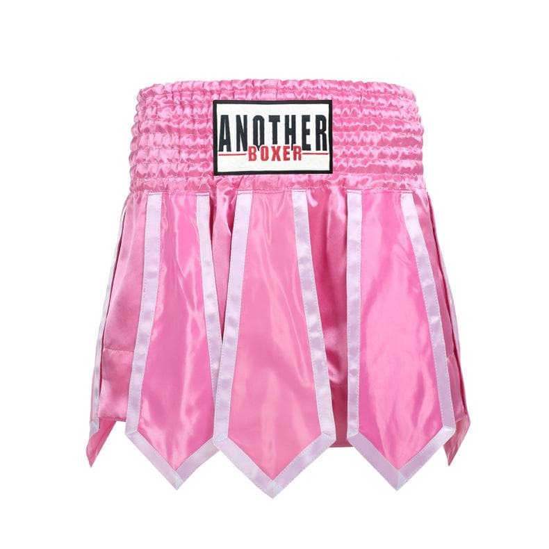 Streamer Style Boxing Training Trunks Free Fighting Sanda Half Pants Muay Thai Shorts for Men Women and Kids Arena Competition XL pink