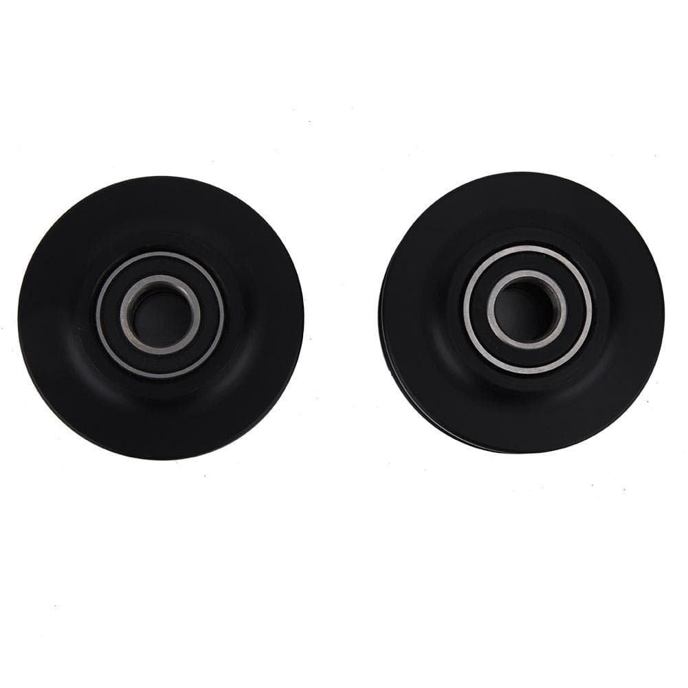 2PCS Heavy Duty Barn Door Wheel Rail Sliding Gate Roller Hardware Plastic Metal