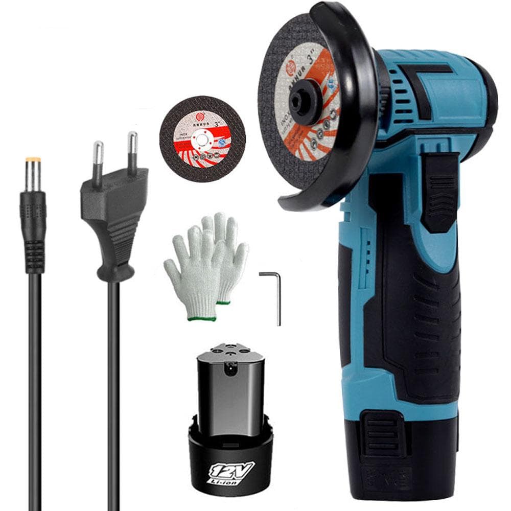 19500rpm Electric Grinding Tool Multifunctional Mini Grinder Handheld Cutter for Cutting Polishing 1pcs battery EU Plug multicolour