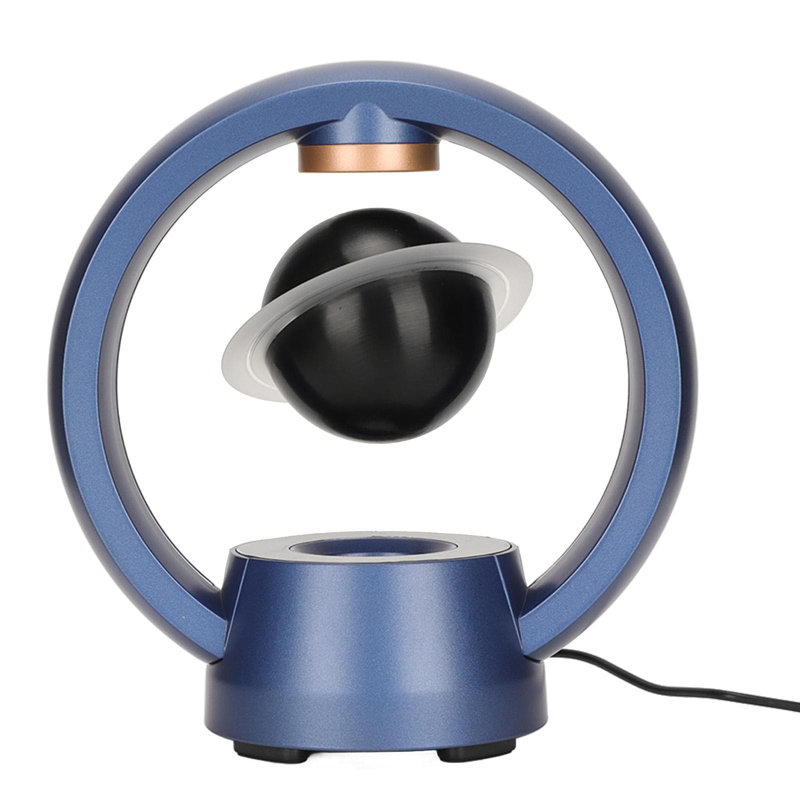Magnetic Floating Bluetooth Speaker Stereo Touch Control Levitation Wireless Speaker with Light US Plug blue