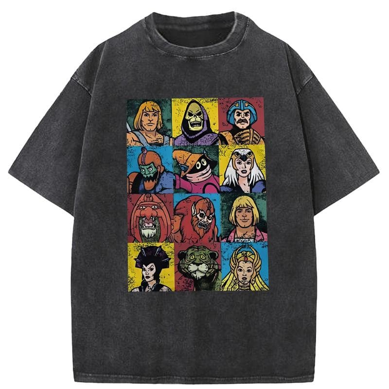 He-Man And Friends T-Shirts Men O Neck Cotton Printed T Shirt Masters of the Universe Short Sleeve T-shirt Clothes M