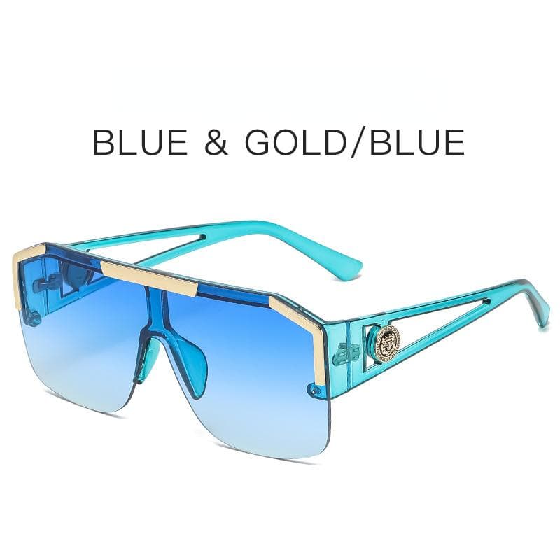 Luxury Oversized Sunglasses Outdoor Sun Glasses For Women Fashion Gradient Square Shades