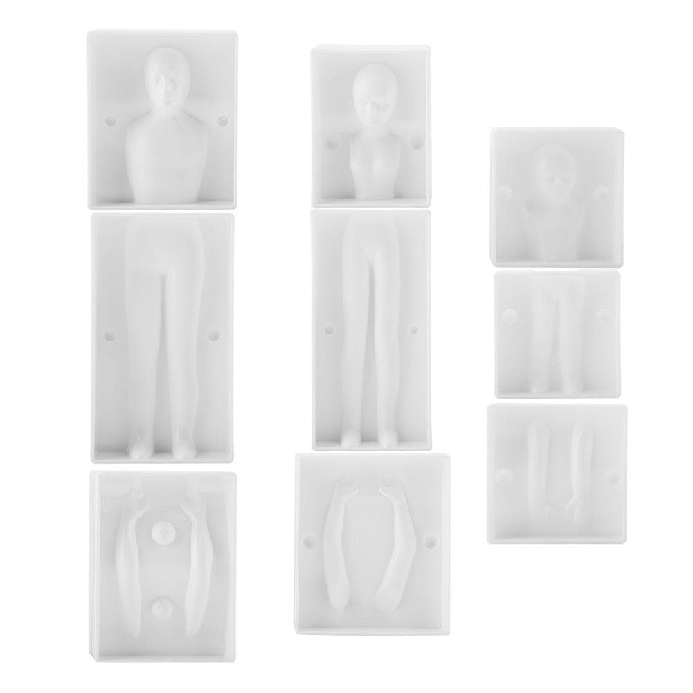 3D People Shaped Family Set Fondant Cake Molds DIY Pastry Baking Decoration Mould Bakeware