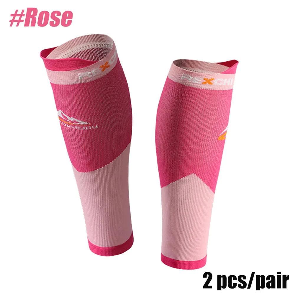 1 Pair of Sports Knitted Compression Leg Calf Socks Shin Splint Support for Running Jogging Marathon Hiking Football Gym M