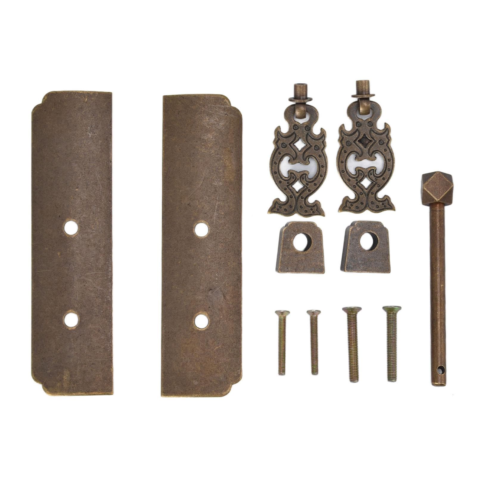 Chinese Antique Brass Handle Retro Exquisite Easy Installation Oriental Cabinet Handles for antique bronze