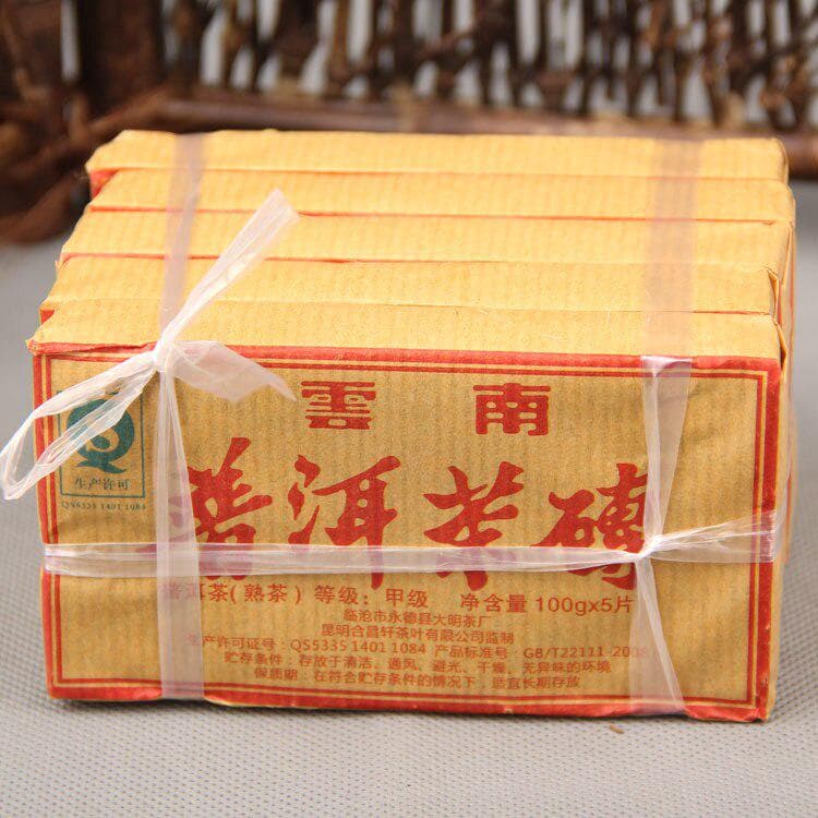 Yunnan Puer Shu Tea Brick 100g Made by 2015 Puerh Materials Ripe Tea 100g