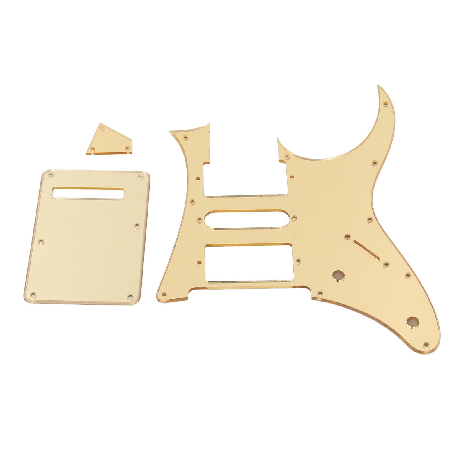 Electric Guitar Pickguard HSH Gold Double Coil Guitar Scratch Plate for Ibanez RG250 Style 7 V